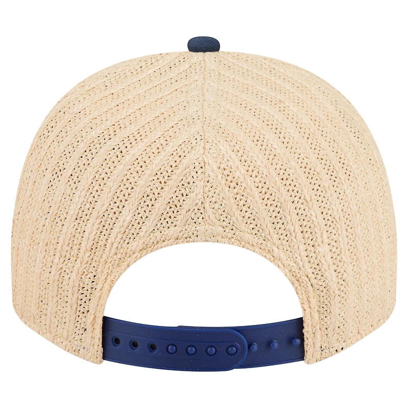 Casquette trucker New Era 9FIFTY à monture A, bleu/naturel, Los Angeles Dodgers, pour homme.