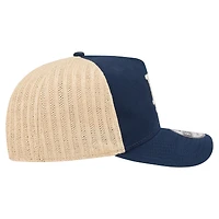 Men's New Era  Blue/Natural Los Angeles Dodgers Grained 9FIFTY A-Frame Trucker Adjustable Hat