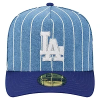 Men's New Era  Blue/Royal Los Angeles Dodgers Parallel A-Frame 59FIFTY Fitted Hat