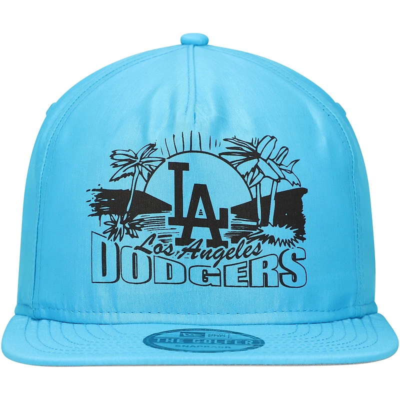 Casquette Snapback bleue Los Angeles Dodgers Neon Golfer New Era pour hommes