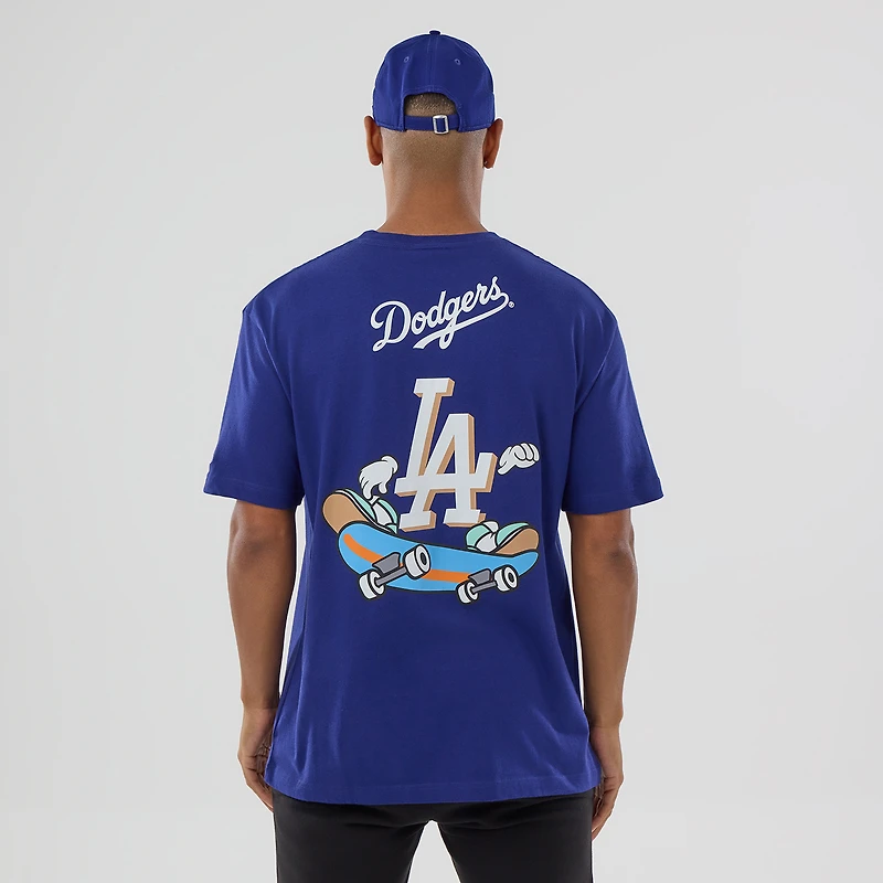 Men's New Era Blue Los Angeles Dodgers Spring Injection Cartoon T-Shirt