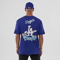 Men's New Era Blue Los Angeles Dodgers Spring Injection Cartoon T-Shirt