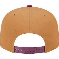 Men's New Era Brown/Purple Los Angeles Dodgers Color Pack Two-Tone 9FIFTY Snapback Hat