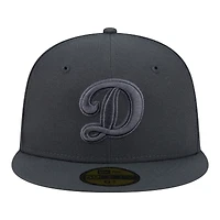Casquette ajustée New Era 59FIFTY pour homme, couleur anthracite, Los Angeles Dodgers.