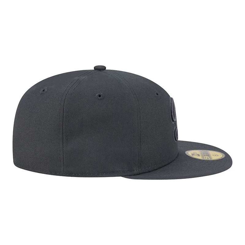 Casquette ajustée New Era 59FIFTY pour homme, couleur anthracite, Los Angeles Dodgers.