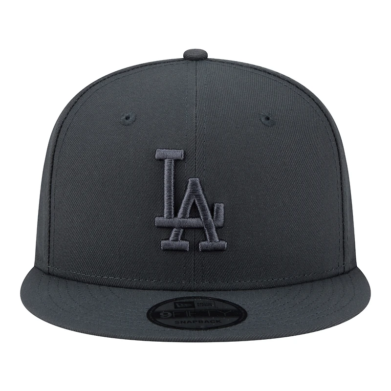 Men's New Era Charcoal Los Angeles Dodgers Color Pack 9FIFTY Snapback Hat