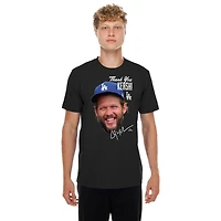 Men's New Era Clayton Kershaw Black Los Angeles Dodgers  Retirement Photo T-Shirt