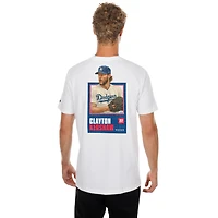 Men's New Era Clayton Kershaw White Los Angeles Dodgers Thank You Kersh T-Shirt