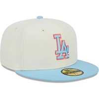 Men's New Era /Light Blue Los Angeles Dodgers Spring Color Two-Tone 59FIFTY Fitted Hat