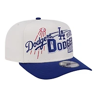 Casquette snapback New Era crème/bleu roi Los Angeles Dodgers Classic A-Frame 9FIFTY pour homme