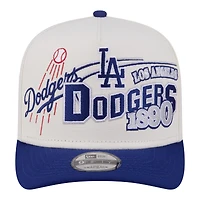 Men's New Era  Cream/Royal Los Angeles Dodgers Classic A-Frame 9FIFTY Snapback Hat