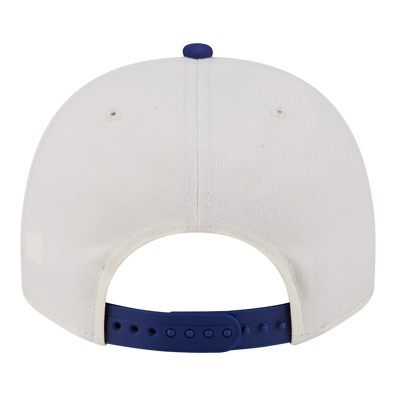 Casquette ajustable New Era crème/bleu roi Los Angeles Dodgers Tri-Hit 9FIFTY A-Frame pour homme
