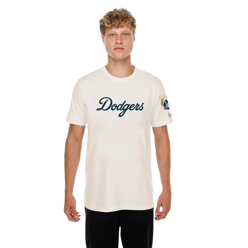 T-shirt homme New Era bleu marine Los Angeles Dodgers Collection Or 2026 avec logo et écusson