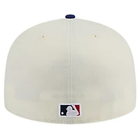 Men's New Era Cream Los Angeles Dodgers Chrome 59FIFTY Fitted Hat