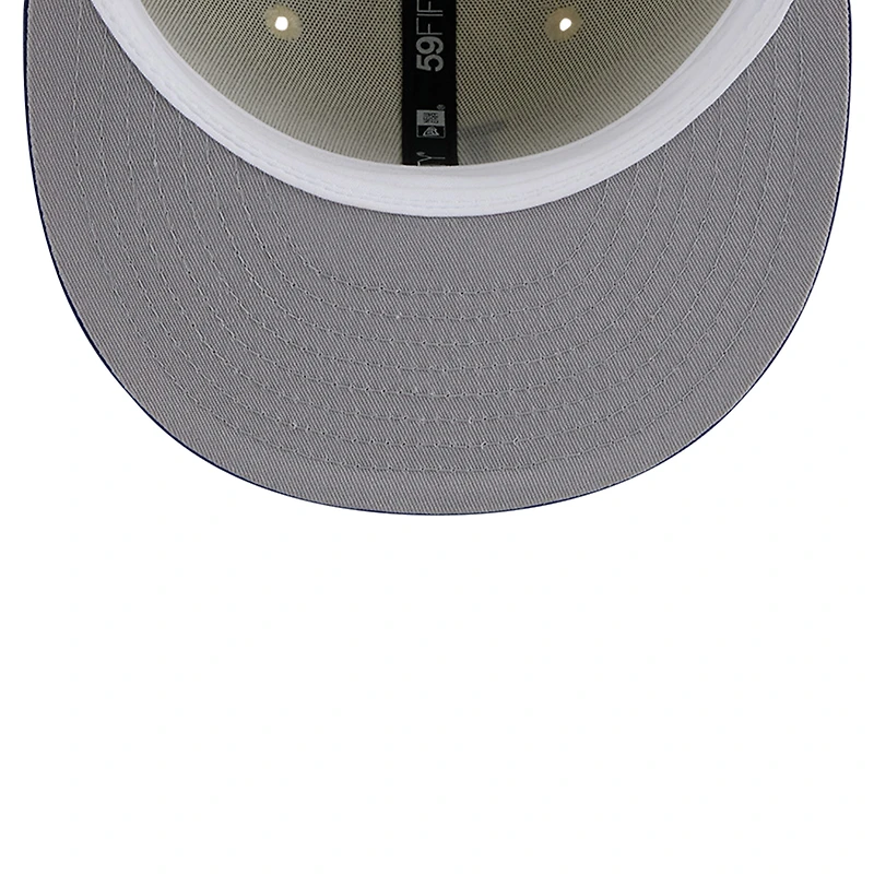 Men's New Era Cream Los Angeles Dodgers Chrome 59FIFTY Fitted Hat