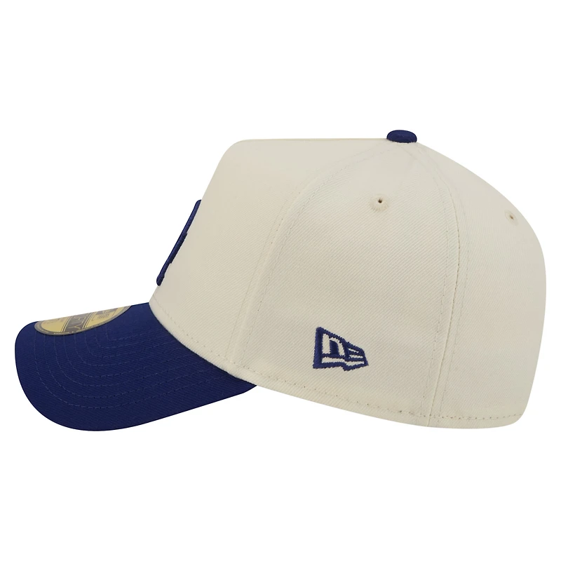 Casquette ajustée New Era crème Los Angeles Dodgers Chrome A-Frame 59FORTY pour homme