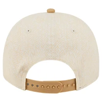 Men's New Era  Cream Los Angeles Dodgers Herringbone 9FIFTY A-Frame Snapback Hat