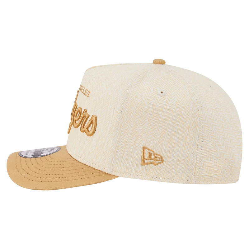 Casquette snapback New Era crème Los Angeles Dodgers à chevrons 9FIFTY pour homme
