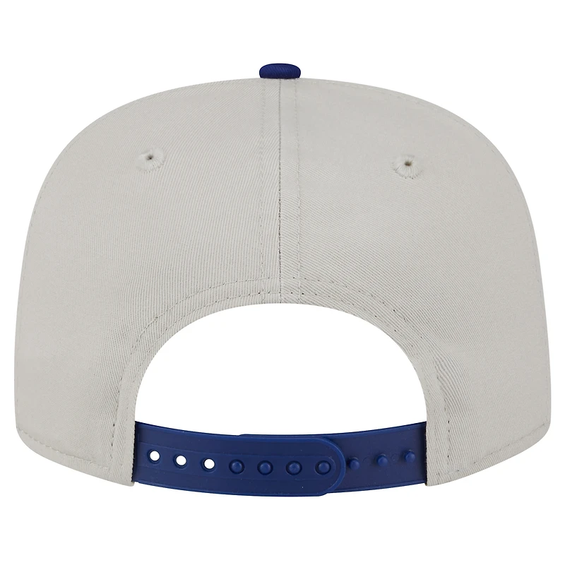 Men's New Era Cream Los Angeles Dodgers Iron Golfer Snapback Hat