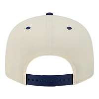 Men's New Era Cream Los Angeles Dodgers Oversized Slogan 9FIFTY Snapback Hat