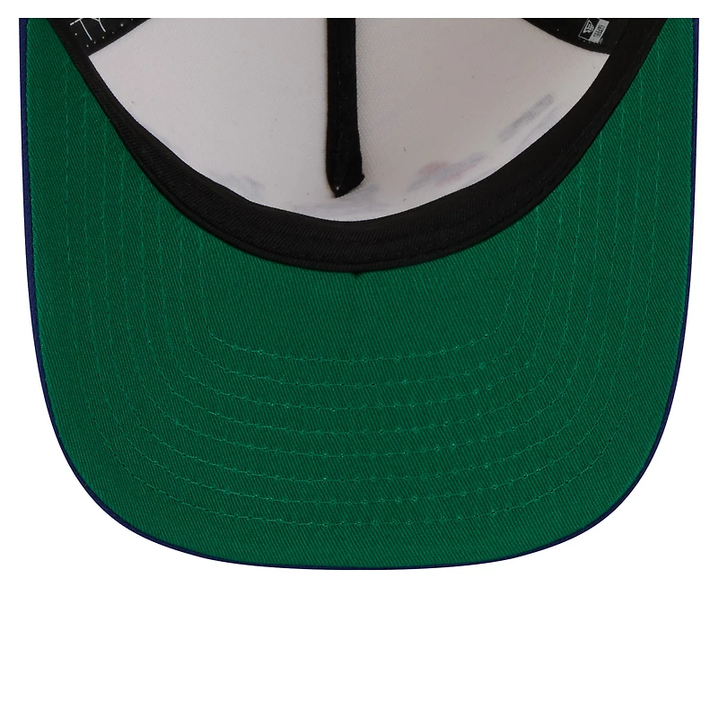 Casquette ajustable New Era crème Los Angeles Dodgers Throwback Tri-Hit A-Frame 9FIFTY pour homme