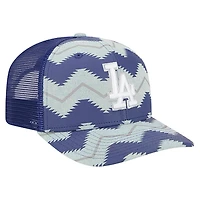Casquette ajustable New Era Denim/Royal Los Angeles Dodgers Aztec Denim 9SEVENTY pour homme