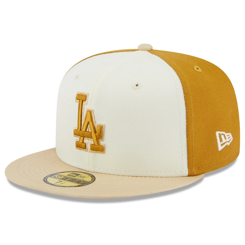 Casquette ajustée 59FIFTY 50e anniversaire des Dodgers de Los Angeles New Era or/crème pour homme