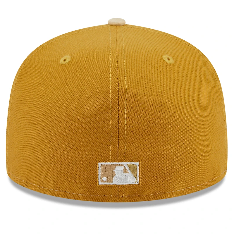 Casquette ajustée 59FIFTY 50e anniversaire des Dodgers de Los Angeles New Era or/crème pour homme