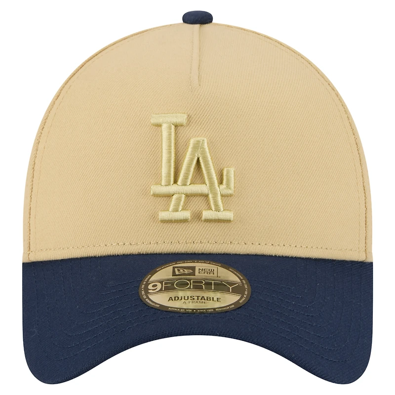 Men's New Era Gold/Navy Los Angeles Dodgers x LA 84 9FORTY Adjustable Hat