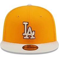 Men's New Era Gold Los Angeles Dodgers Tiramisu  9FIFTY Snapback Hat
