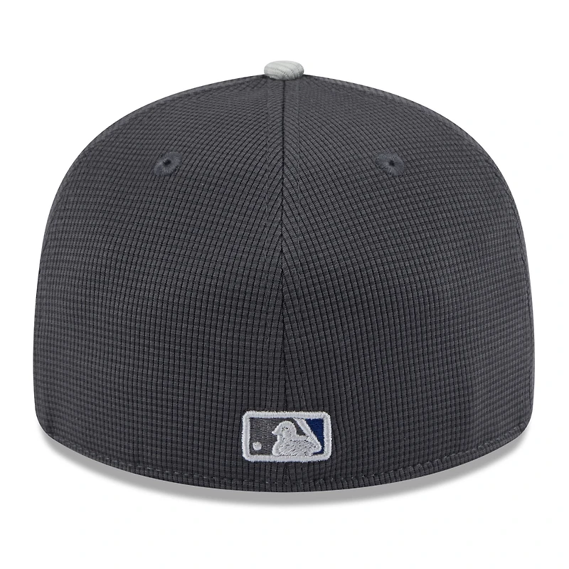 Men's New Era  Gray/Royal Los Angeles Dodgers 2025 Batting Practice Low Profile 59FIFTY Fitted Hat