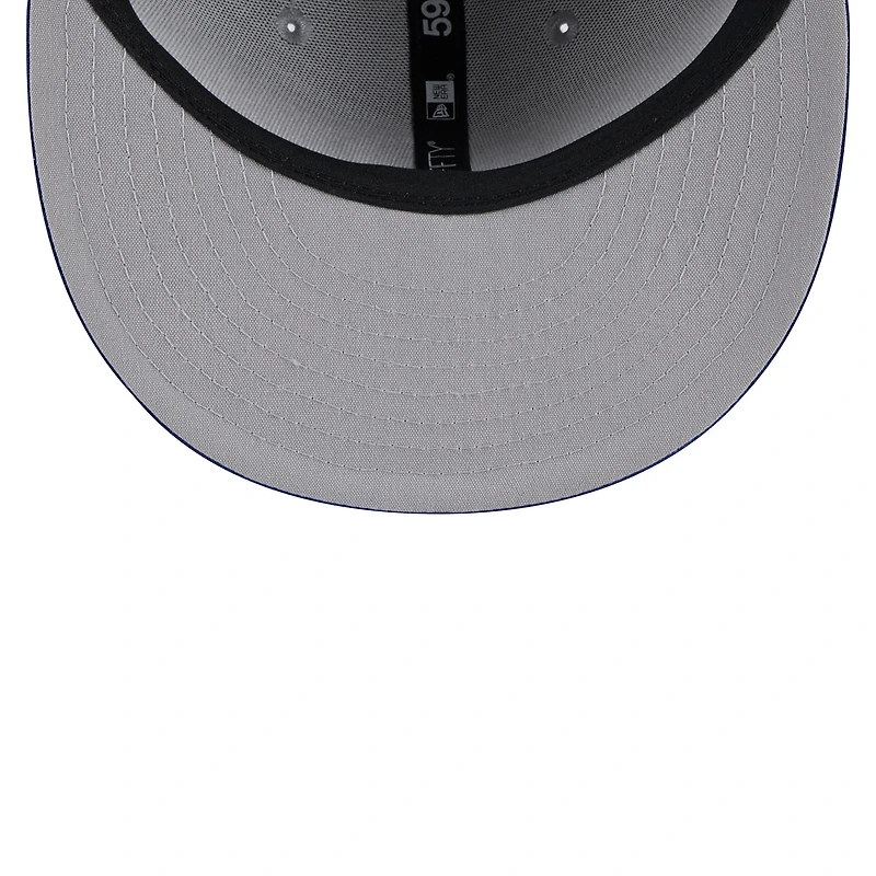 Men's New Era  Gray Los Angeles Dodgers 2025 Batting Practice 59FIFTY Fitted Hat