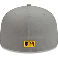 Men's New Era Gray Los Angeles Dodgers Color Pack 59FIFTY Fitted Hat