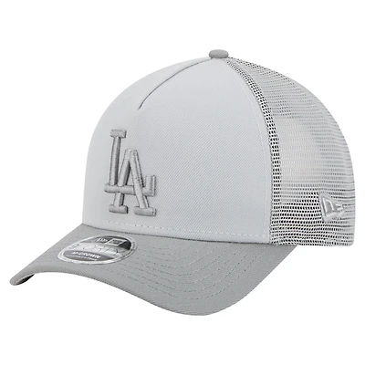 Casquette ajustable A-Frame 9FORTY Trucker grise des Dodgers de Los Angeles pour homme New Era