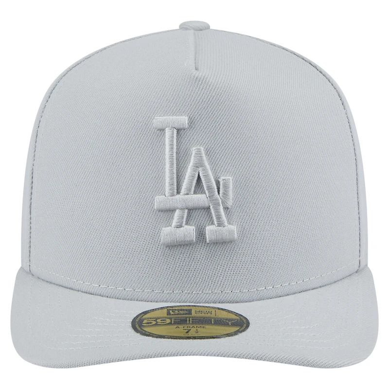 Casquette ajustée 59FIFTY Los Angeles Dodgers de New Era pour homme, gris, colorpack