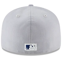 Men's New Era Gray Los Angeles Dodgers Cooperstown Collection Wool 59FIFTY Fitted Hat