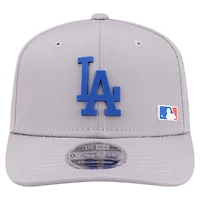 Men's New Era Gray Los Angeles Dodgers Laser Perforated 9SEVENTY Adjustable Hat