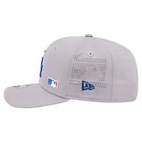 Men's New Era Gray Los Angeles Dodgers Laser Perforated 9SEVENTY Adjustable Hat