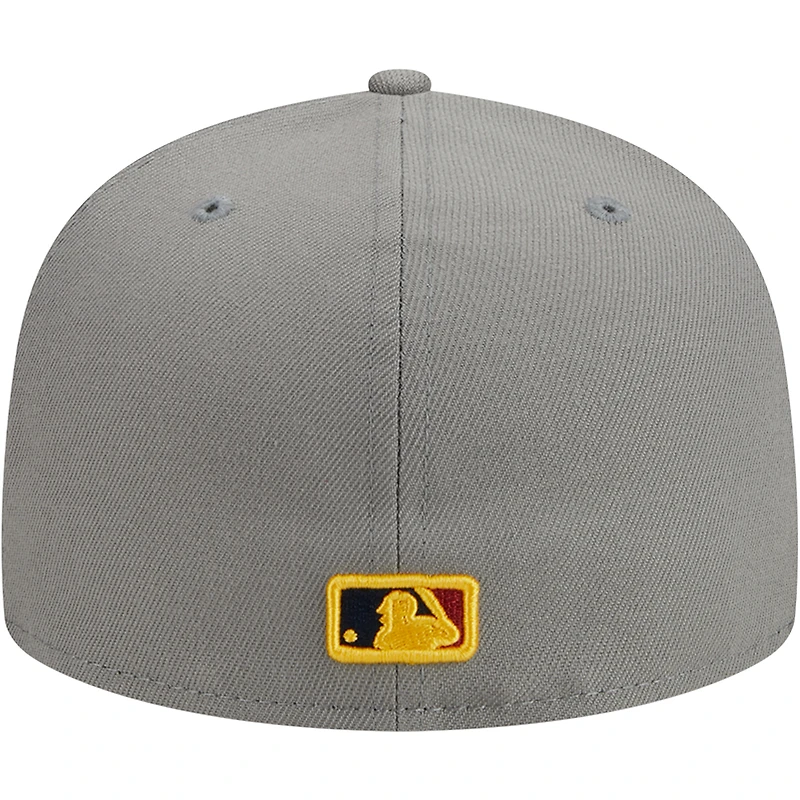 Casquette ajustée 59FIFTY grise des Los Angeles Dodgers New Era pour homme