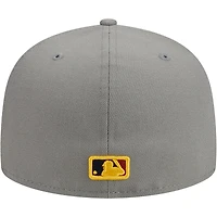 Casquette ajustée 59FIFTY grise des Los Angeles Dodgers New Era pour homme