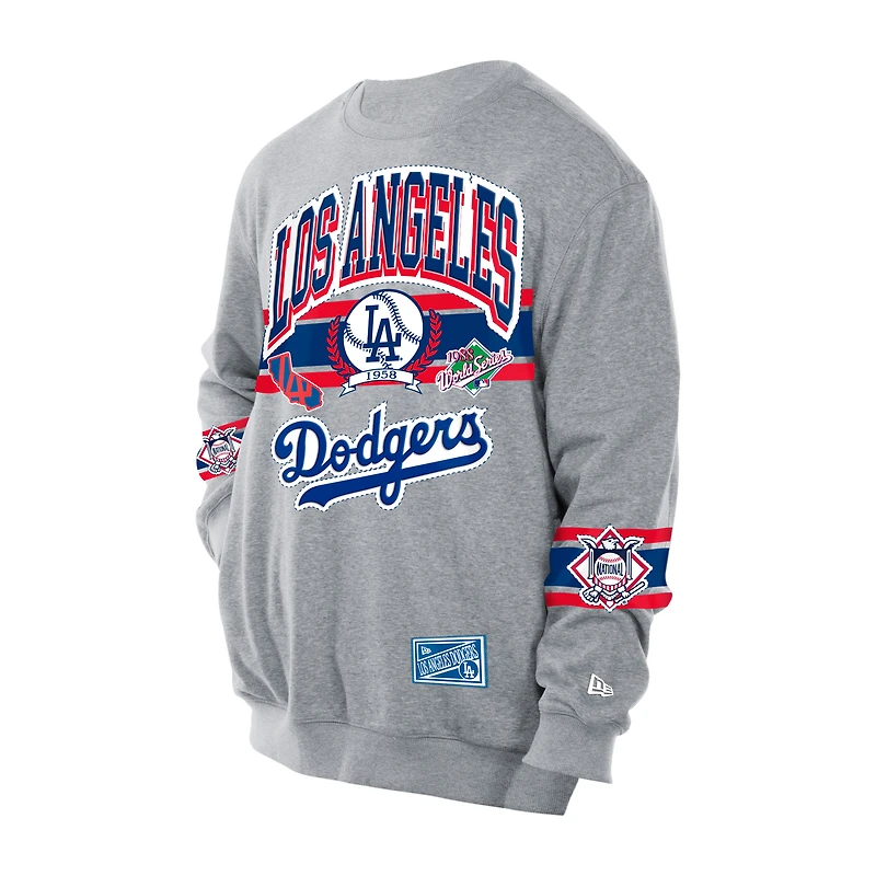 Men's New Era  Gray Los Angeles Dodgers Sport Classics Sweatshirt