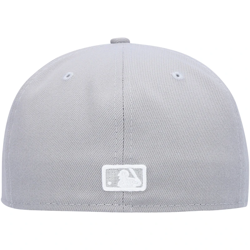 Men's New Era Los Angeles Dodgers White Logo 59FIFTY Fitted Hat