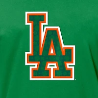 Men's New Era  Kelly Green Los Angeles Dodgers St. Patrick's Day Shamrock Fill T-Shirt