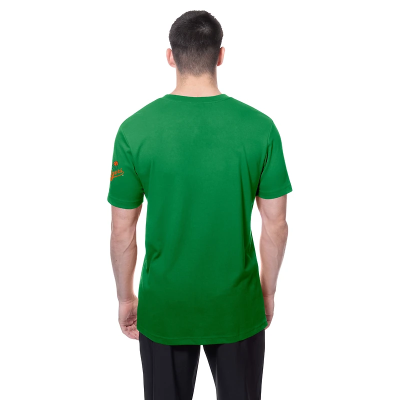 Men's New Era  Kelly Green Los Angeles Dodgers St. Patrick's Day Shamrock Fill T-Shirt