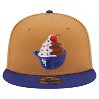 Casquette snapback New Era 9FIFTY kaki/bleu roi Los Angeles Dodgers, couleur crème glacée