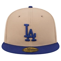 Men's New Era Khaki Los Angeles Dodgers 59FIFTY Fitted Hat