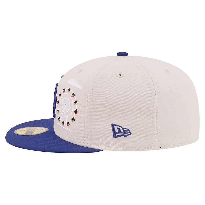 Men's New Era  Khaki Los Angeles Dodgers City Icon 59FIFTY Fitted Hat