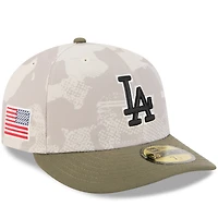 Casquette ajustée 59FIFTY pour homme, beige clair/olive, Los Angeles Dodgers 2025, Armed Forces Day