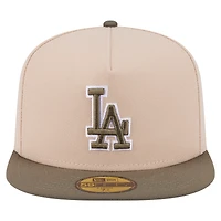 Casquette ajustée bicolore 59FIFTY des Dodgers de Los Angeles, beige clair/olive, pour homme, New Era
