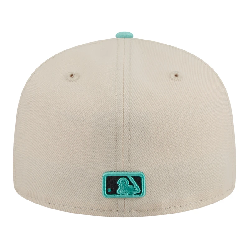 Men's New Era Turquoise/Charcoal Los Angeles Dodgers Two-Tone Color Pack 59FIFTY Fitted Hat